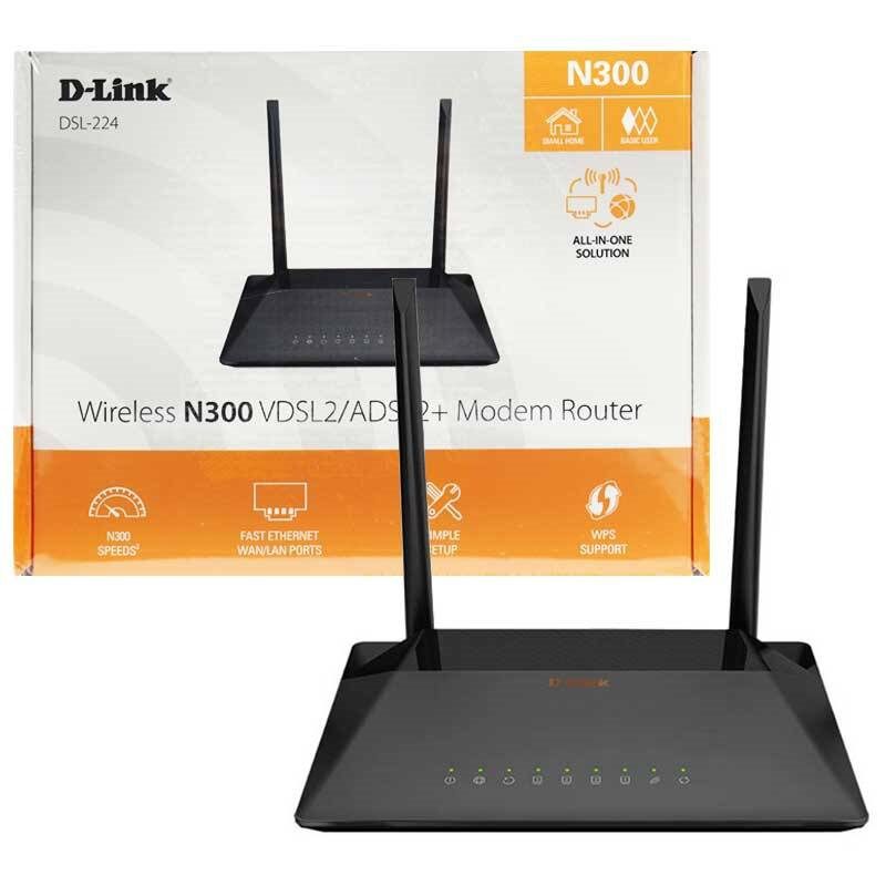 مودم روتر بی سیم ADSL2 Plus و VDSL2 دی لینک مدل DSL-224 NEW